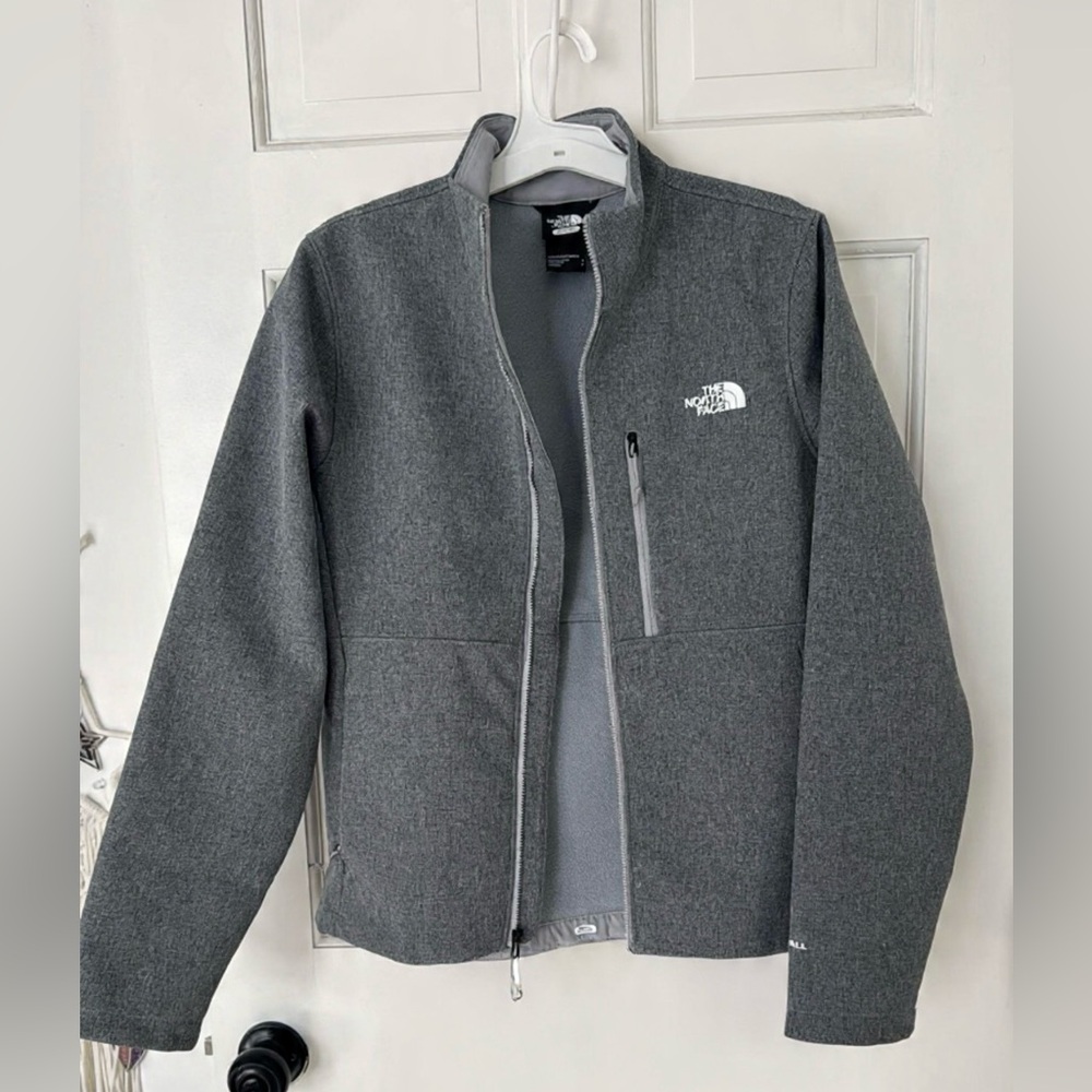 The North Face Apex Bionic 3 Jacket Womens Small Gray Mock Neck Full Zip